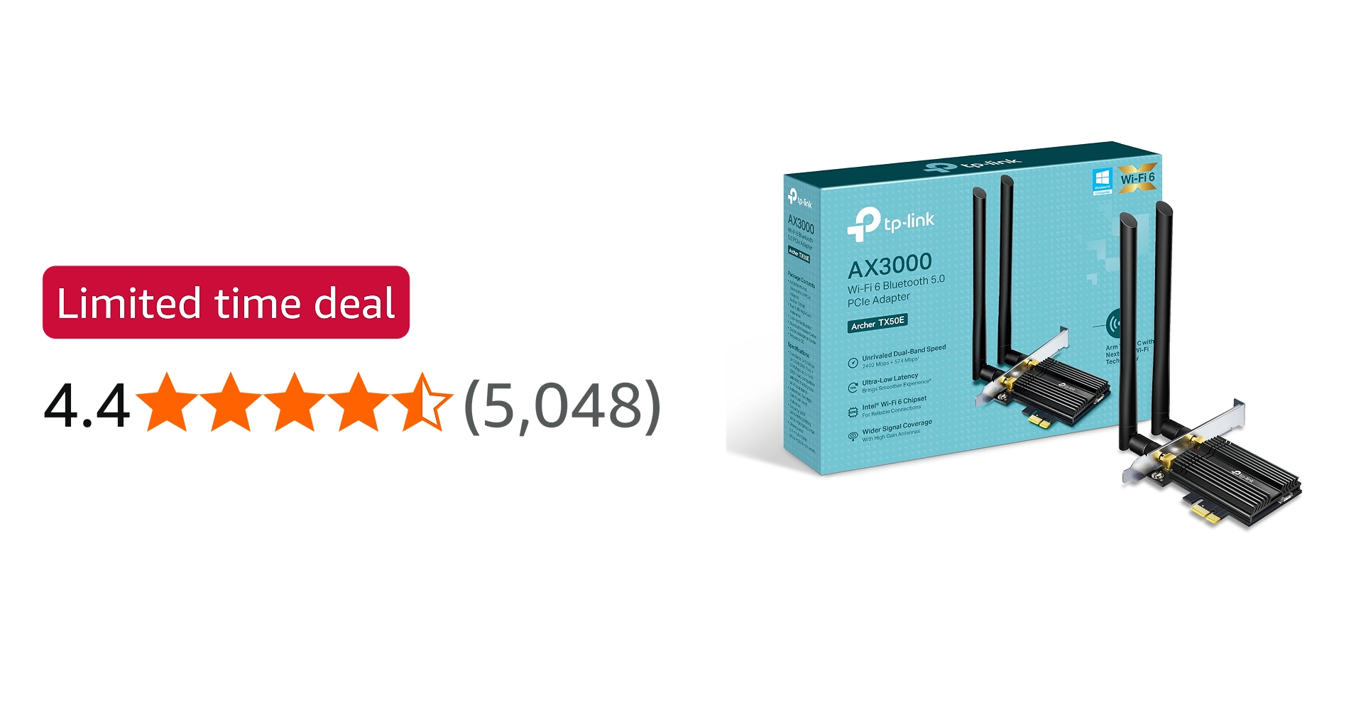 TP-Link Archer TX50E AX500 WiFi Card