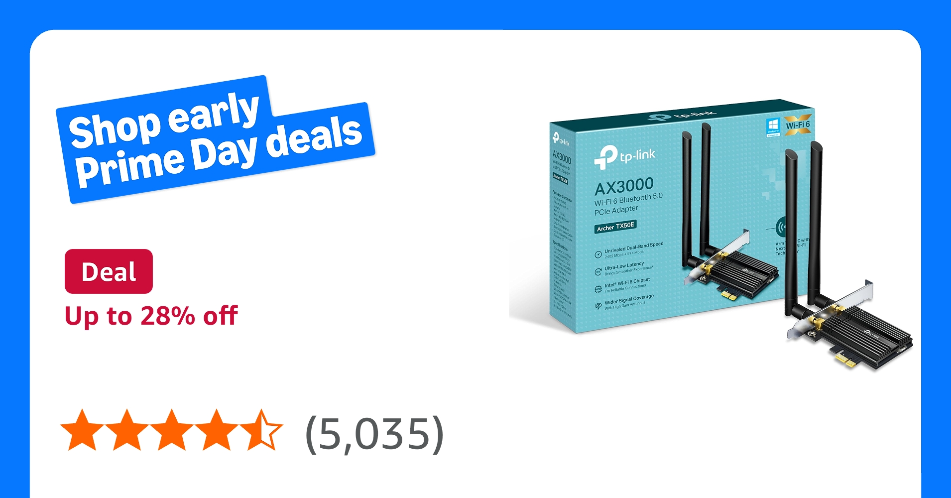 TP-Link Archer TX50E WiFi 6 Card