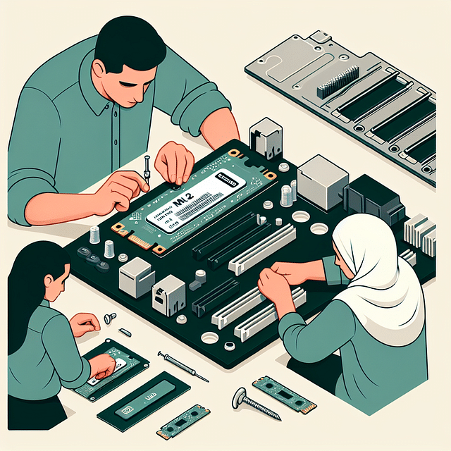 securing M.2 NVMe SSD with a screw to the motherboard