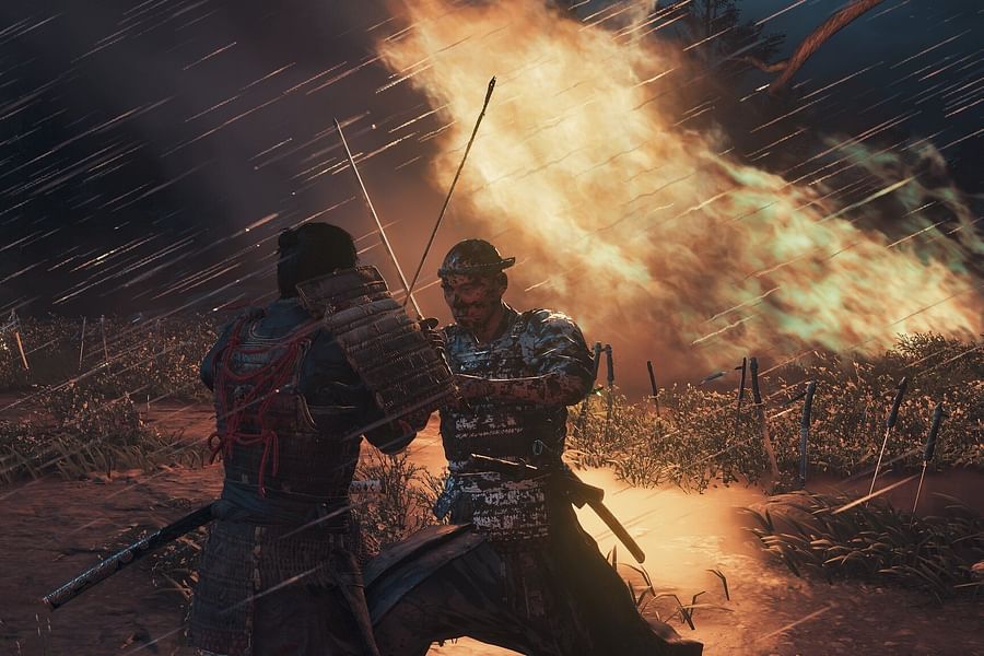 Ghost of Tsushima water simulation
