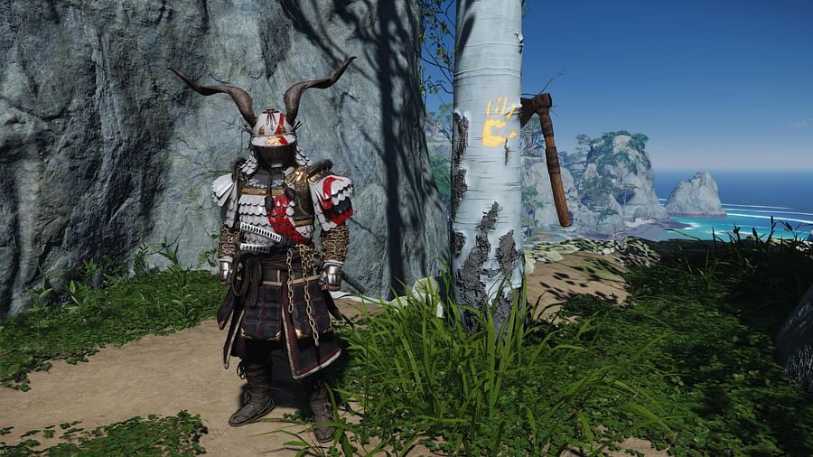 Screenshot of God of War Ragnarok and Ghost of Tsushima gameplay on high-end PC